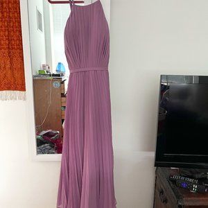 Azazie Dasha bridesmaid dress Chiffon Wisteria size 10 NWT (only worn to try on)